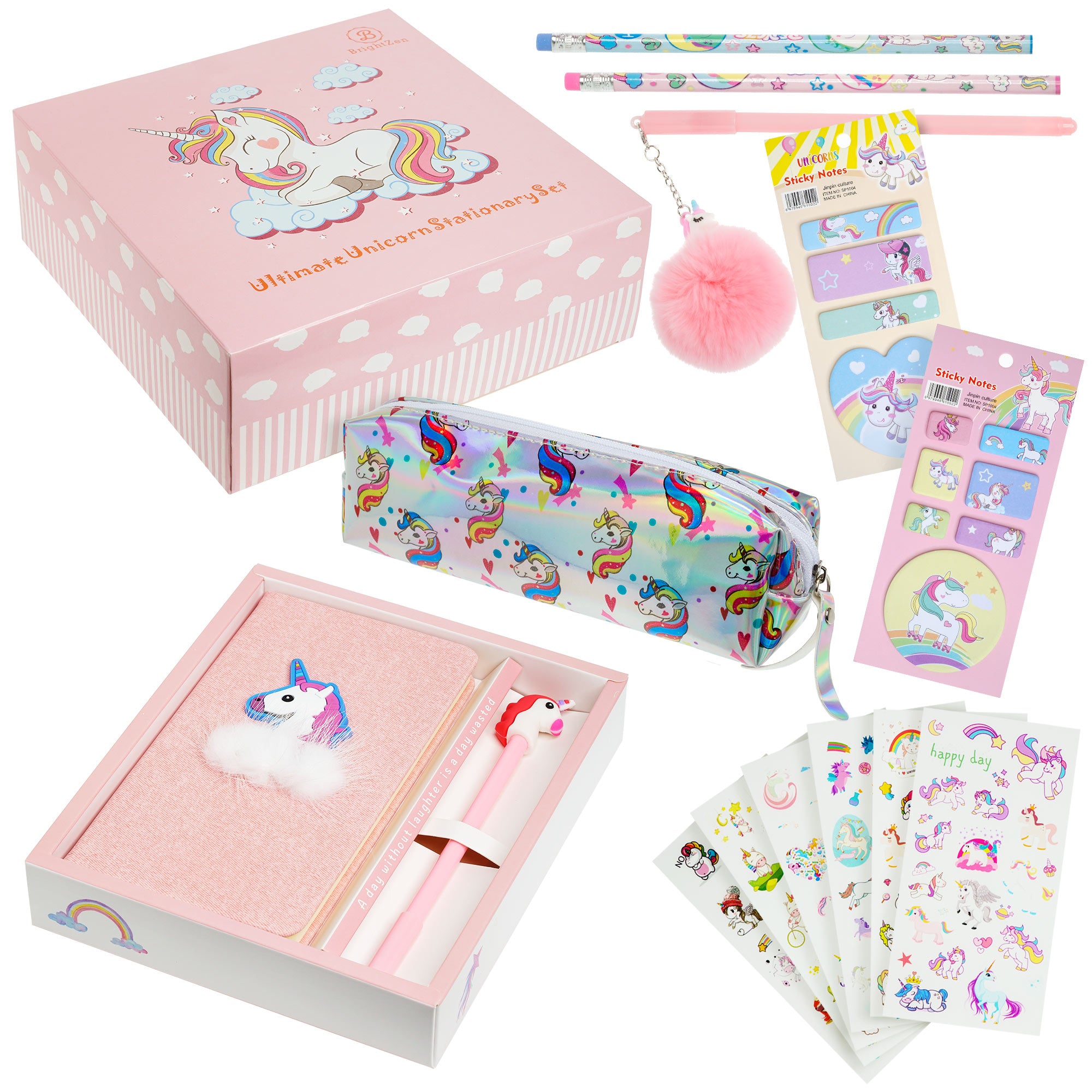 Unicorn Stationery Set - Deluxe 12 Pcs with gift box – Brightzen